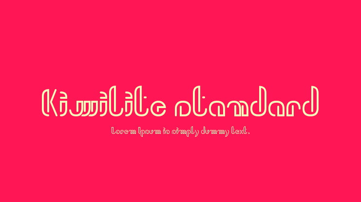 Kiwilite standard Font