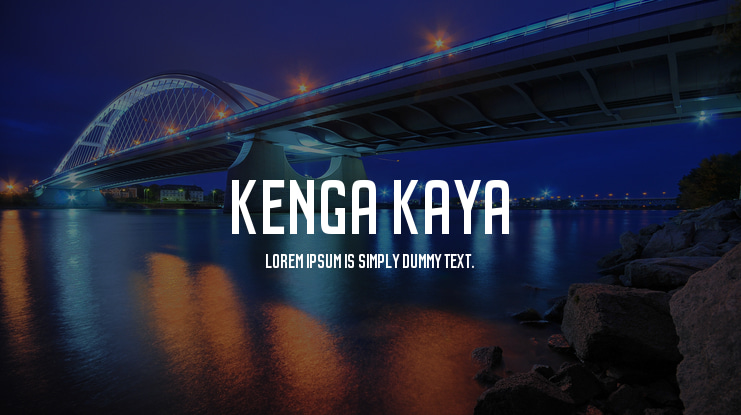 Kenga Kaya Font Family
