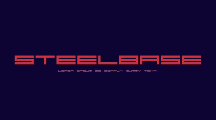 Steelbase Font