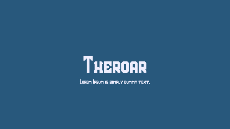 Theroar Font Family