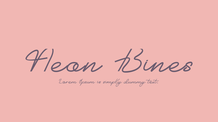 Neon Bines Font