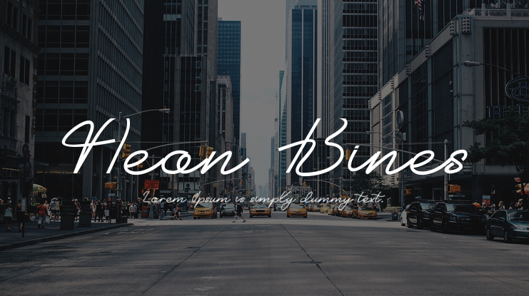 Neon Bines Font