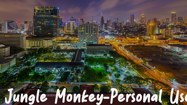 Jungle Monkey-Personal Use Font