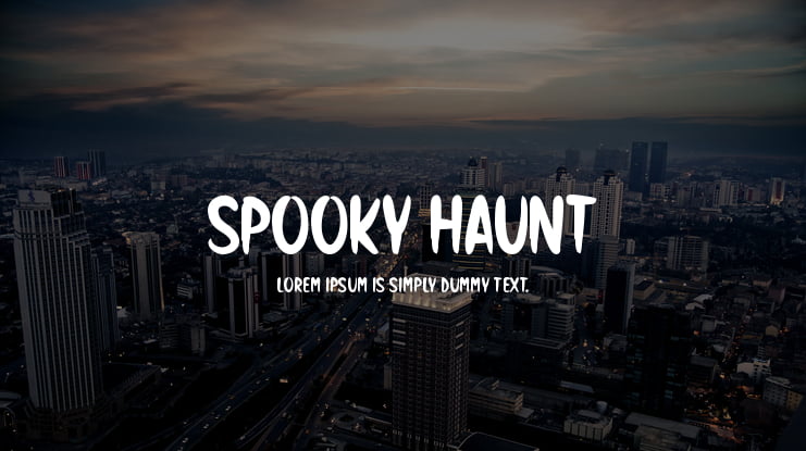 Spooky Haunt Font