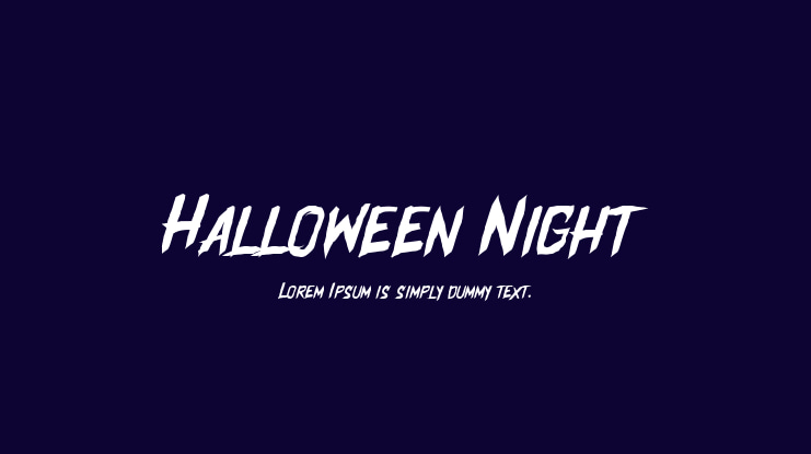 Halloween Night Font