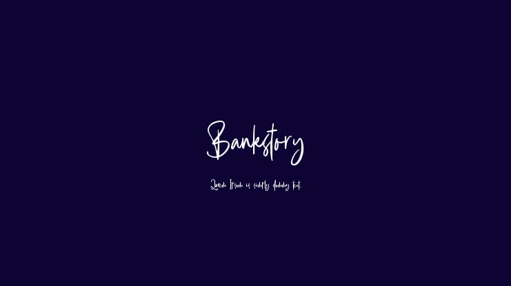 Bankstory Font