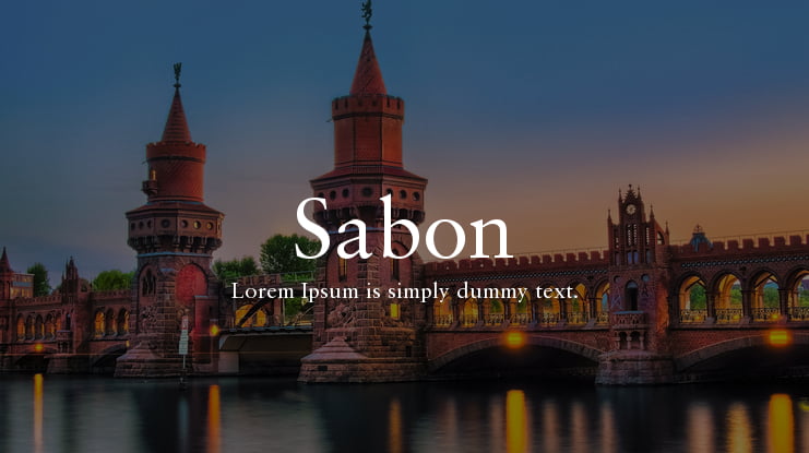 Sabon Font Family