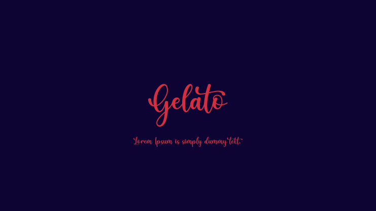 Gelato Font