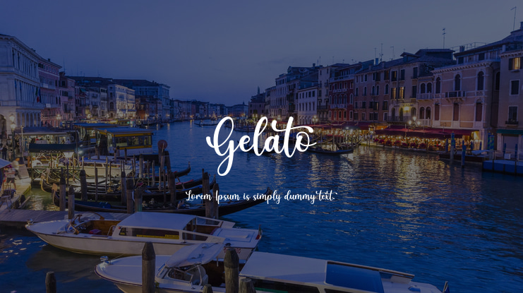 Gelato Font