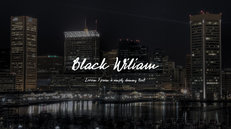 Black Wiliam Font