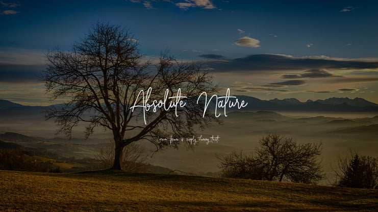 Absolute Nature Font