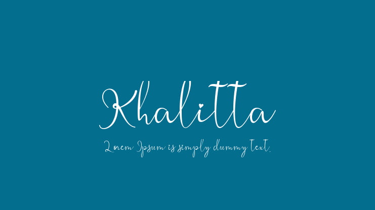 Khalitta Font