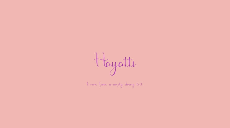 Hayatti Font