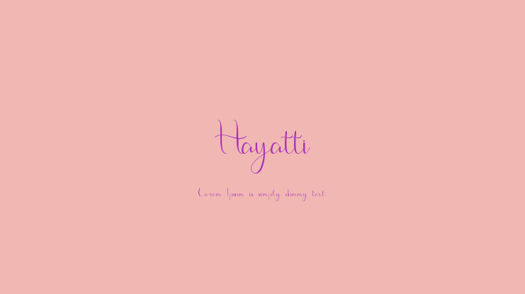 Hayatti Font