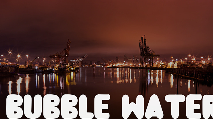 Bubble Water Font