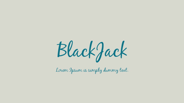 BlackJack Font