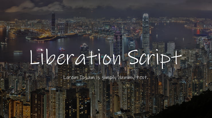 Liberation Script Font