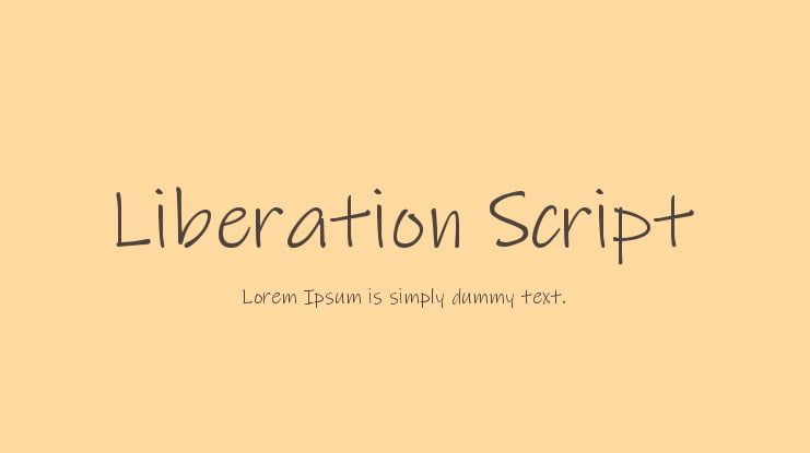 Liberation Script Font