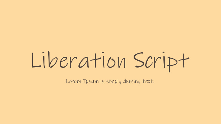 Liberation Script Font