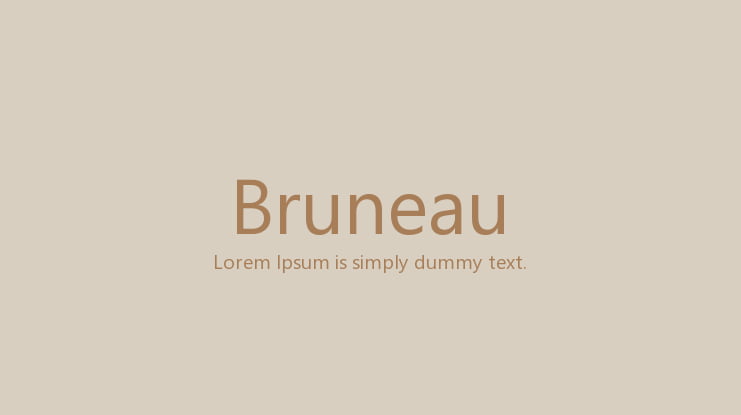 Bruneau Font