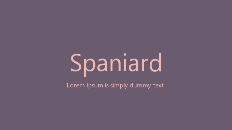 Spaniard Font Family
