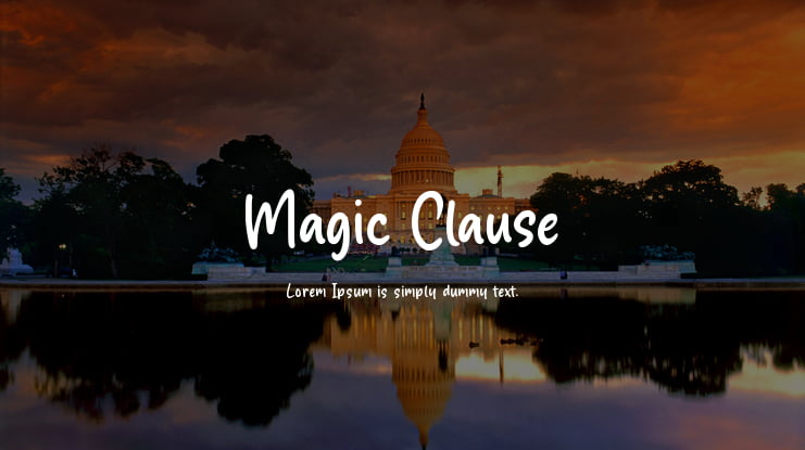 Magic Clause Font