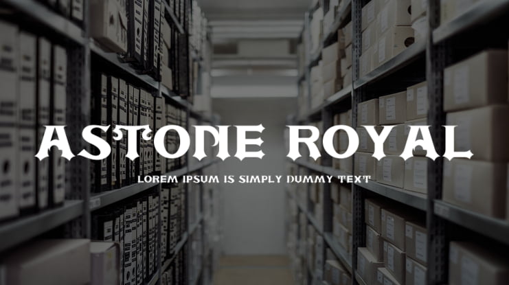 ASTONE ROYAL Font
