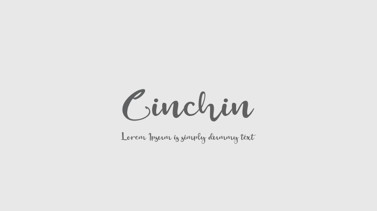 Cinchin Font