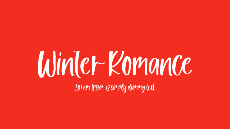 Winter Romance Font