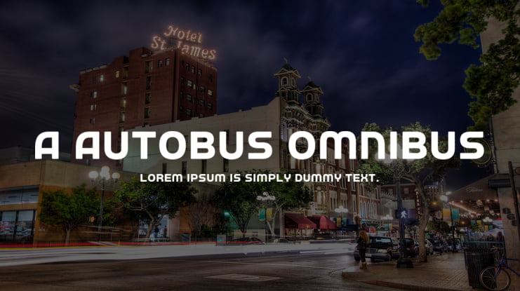 a Autobus Omnibus Font