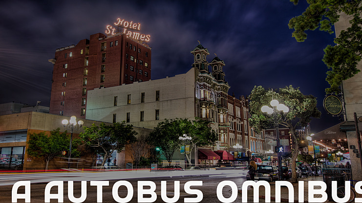 a Autobus Omnibus Font