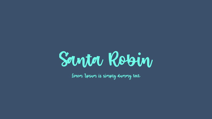 Santa Robin Font