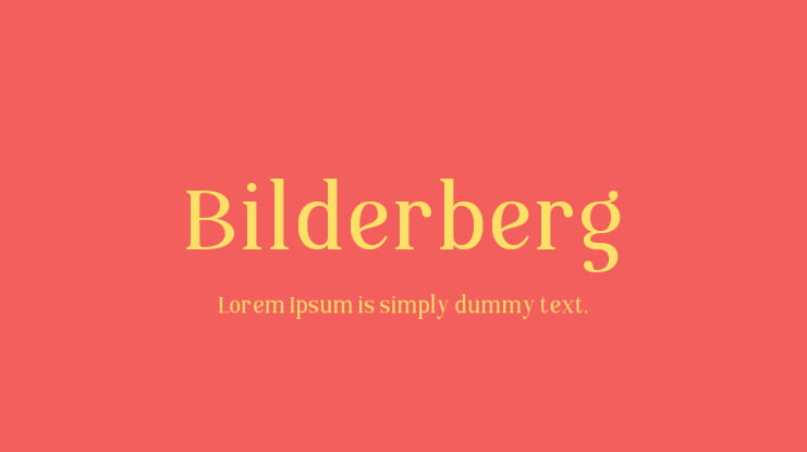 Bilderberg Font