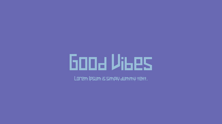 Good Vibes Font Family