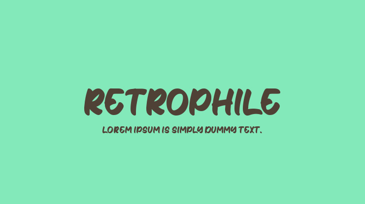 Retrophile Font Family