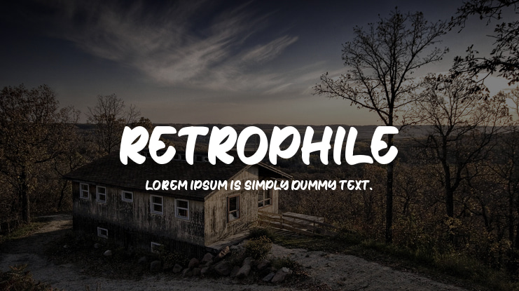 Retrophile Font Family
