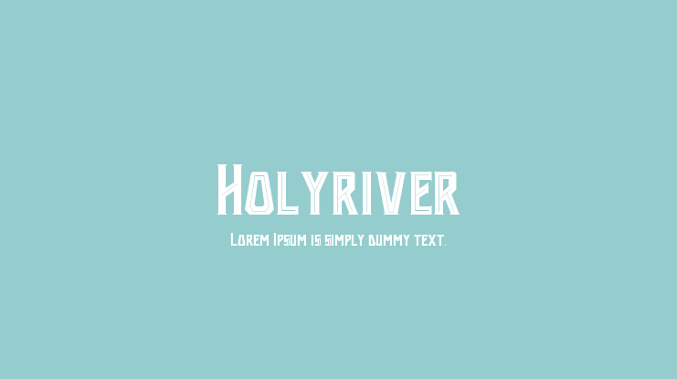 Holyriver Font