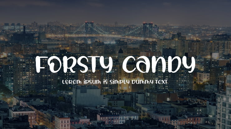 FORSTY CANDY Font