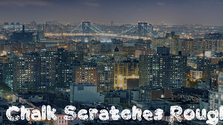 Chalk Scratches Rough Font