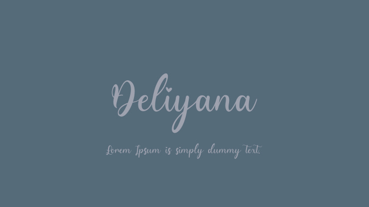 Deliyana Font