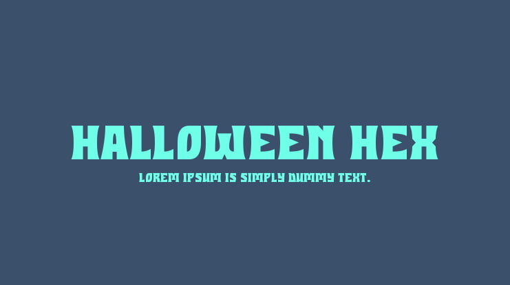 Halloween Hex Font Family