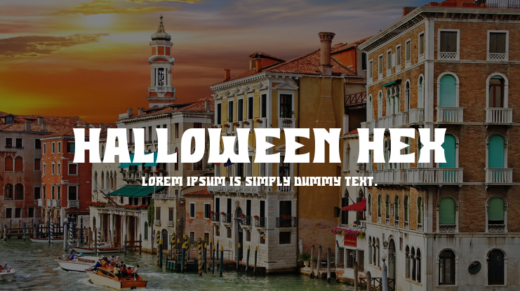 Halloween Hex Font Family