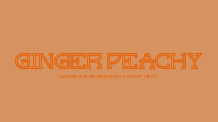 Ginger Peachy Font
