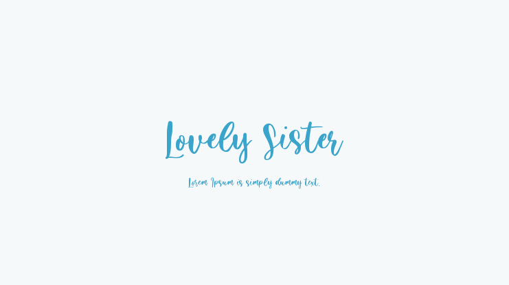 Lovely Sister Font