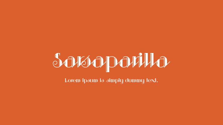 Sarsaparilla Font