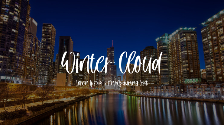 Winter Cloud Font