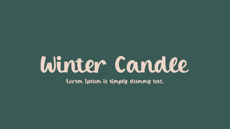 Winter Candle Font
