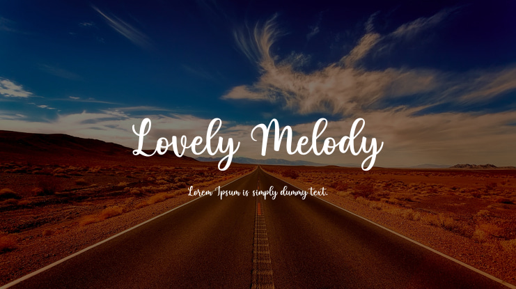 Lovely Melody Font