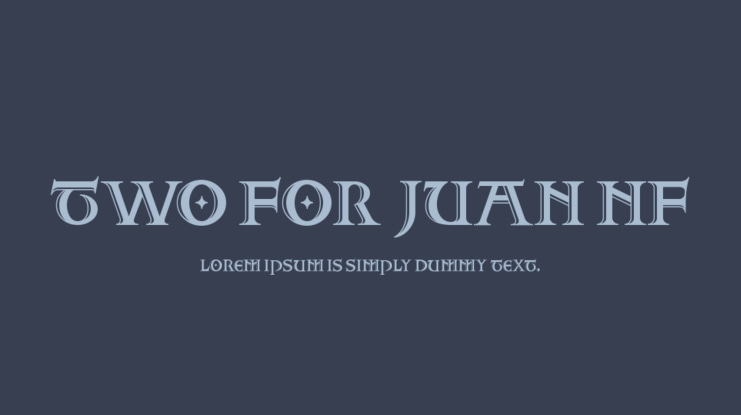 Two For Juan NF Font