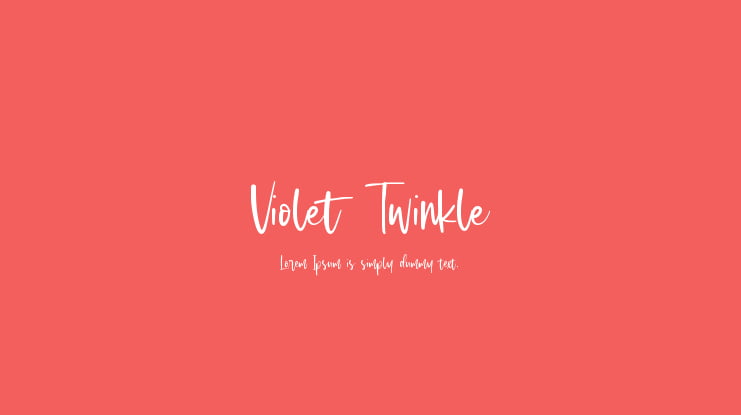 Violet Twinkle Font